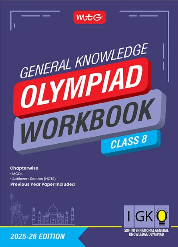 MTG International General Knowledge Olympiad (IGKO) Workbook for Class 8 - SOF Olympiad Preparation Books | 2025-2026 Edition